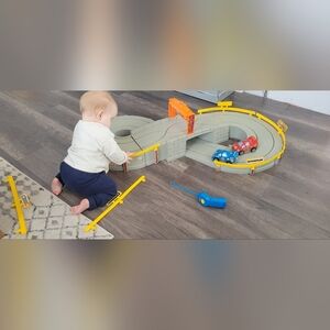 Fisher-Price Gray and Yellow Toy Track Set